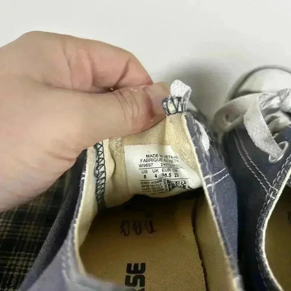 Converse Chuck Taylor All Star Low Top Navy Blue Canvas Sneakers Shoes Size 6‎ - Picture 3 of 3